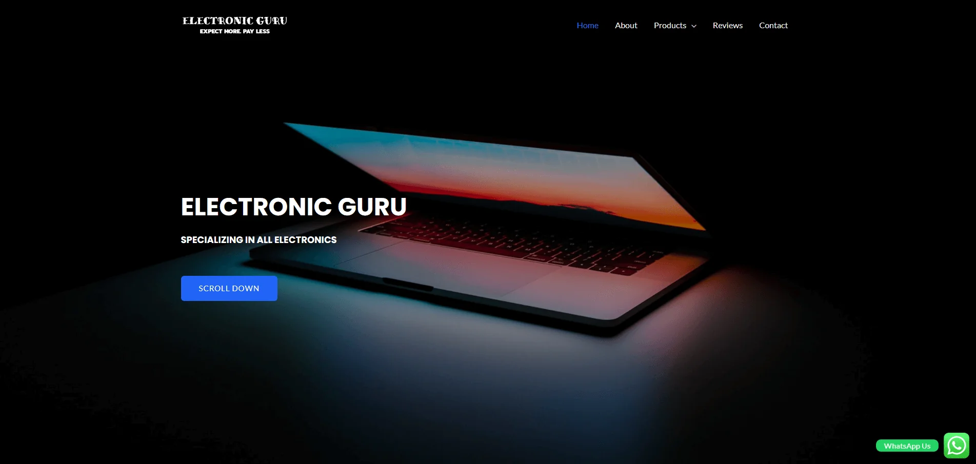 A website designed and built by Hostking
